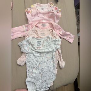 Gerber Organic Cotton Baby Onesie with Floral Design